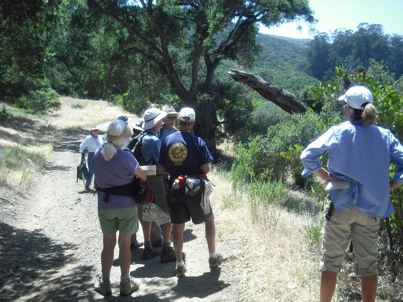 Steve Junak leading the group in the Central Valley, SBBG Field Trip to Santa Cruz Island, 2011