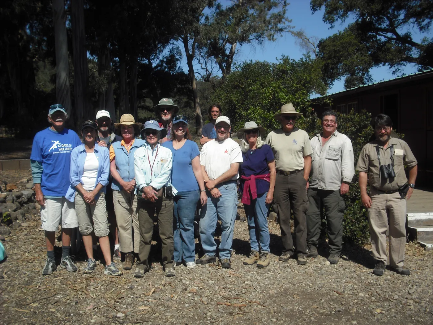 group photo, SBBG Field Trip to Santa Cruz Island, 2011