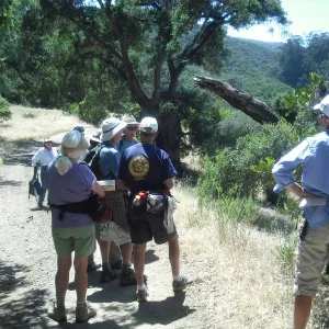 Steve Junak leading the group in the Central Valley, SBBG Field Trip to Santa Cruz Island, 2011