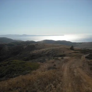 Ridge Road, viewing west to Santa Rosa island, SBBG Field Trip to Santa Cruz Island, 2011