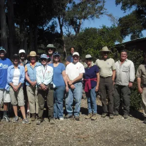 group photo, SBBG Field Trip to Santa Cruz Island, 2011
