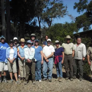 group photo, SBBG Field Trip to Santa Cruz Island, 2011