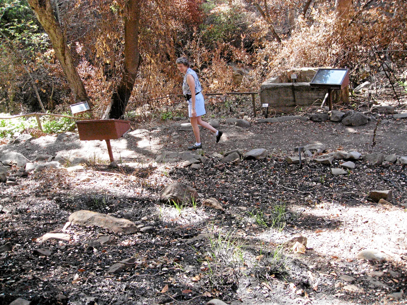 Fiber Arts Display after the Jesusita Fire, June 2009