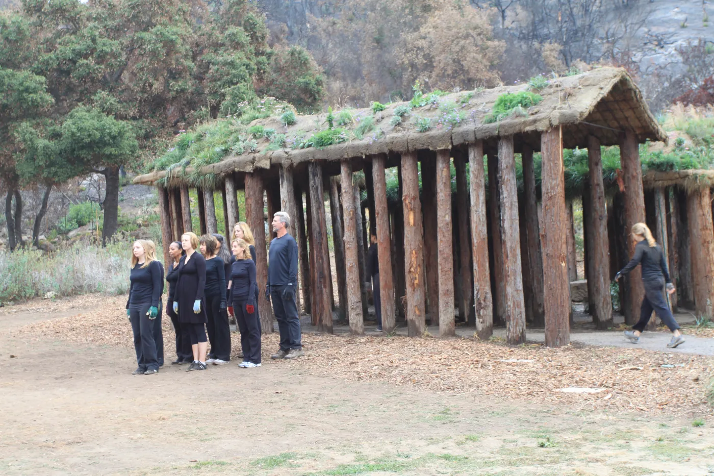 Art from the Ashes Dancers with Herb Parker's Haven Laborinth