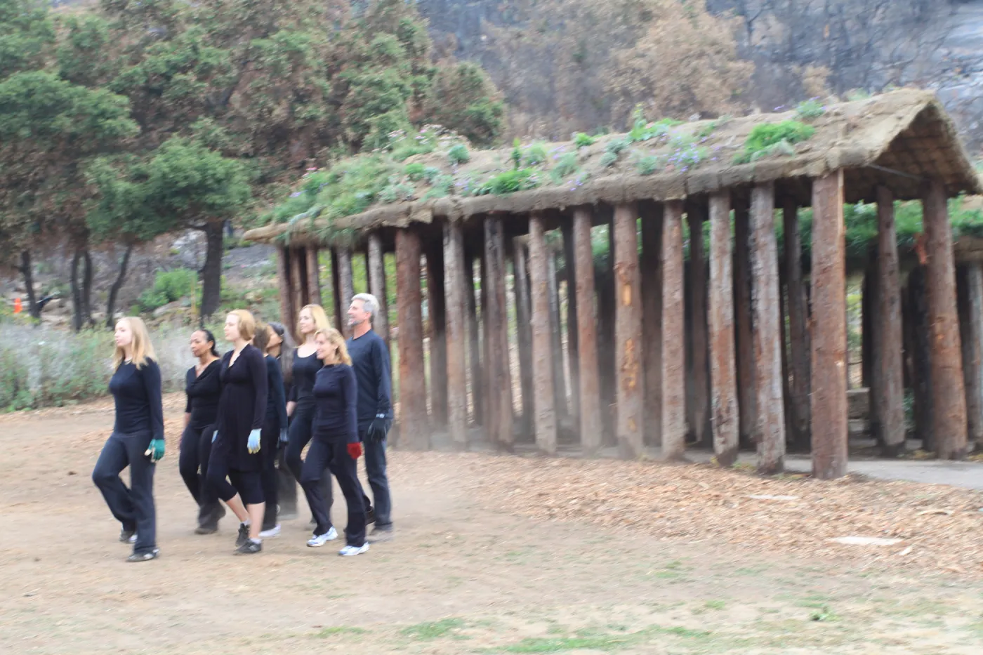 Art from the Ashes Dancers with Herb Parker's Haven Laborinth