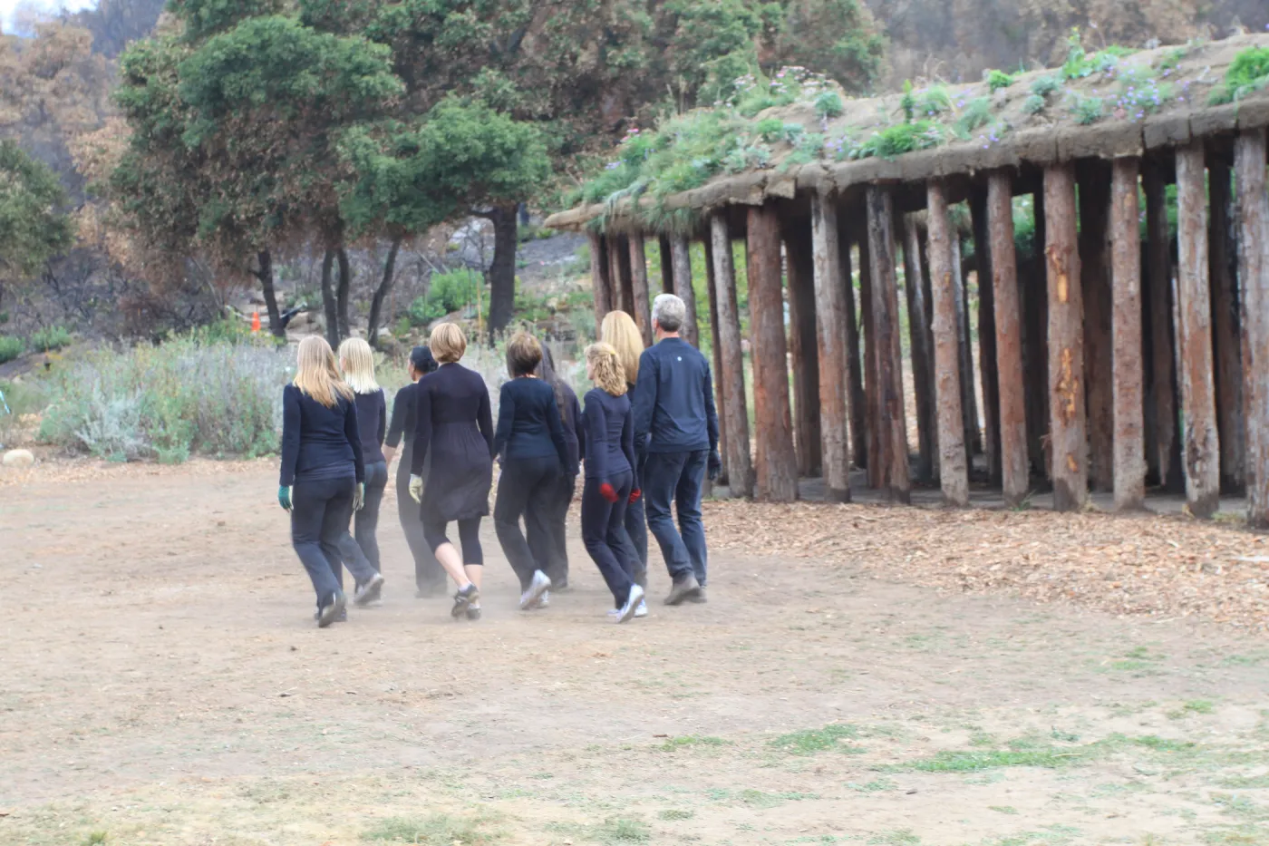Art from the Ashes Dancers with Herb Parker's Haven Laborinth