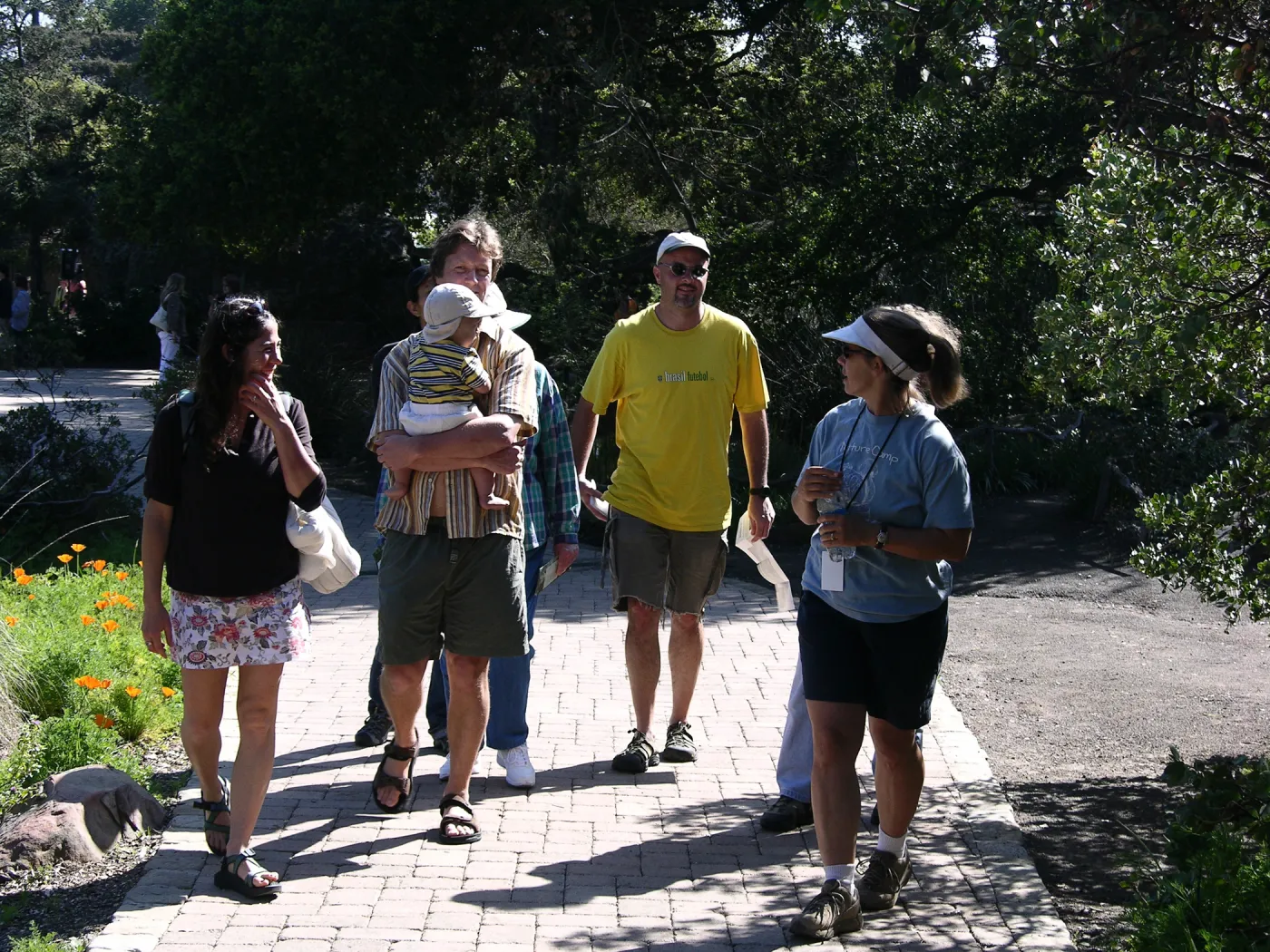 Patrick Dougherty Toad Hall Grand Opening Docent Tour, visitors, family