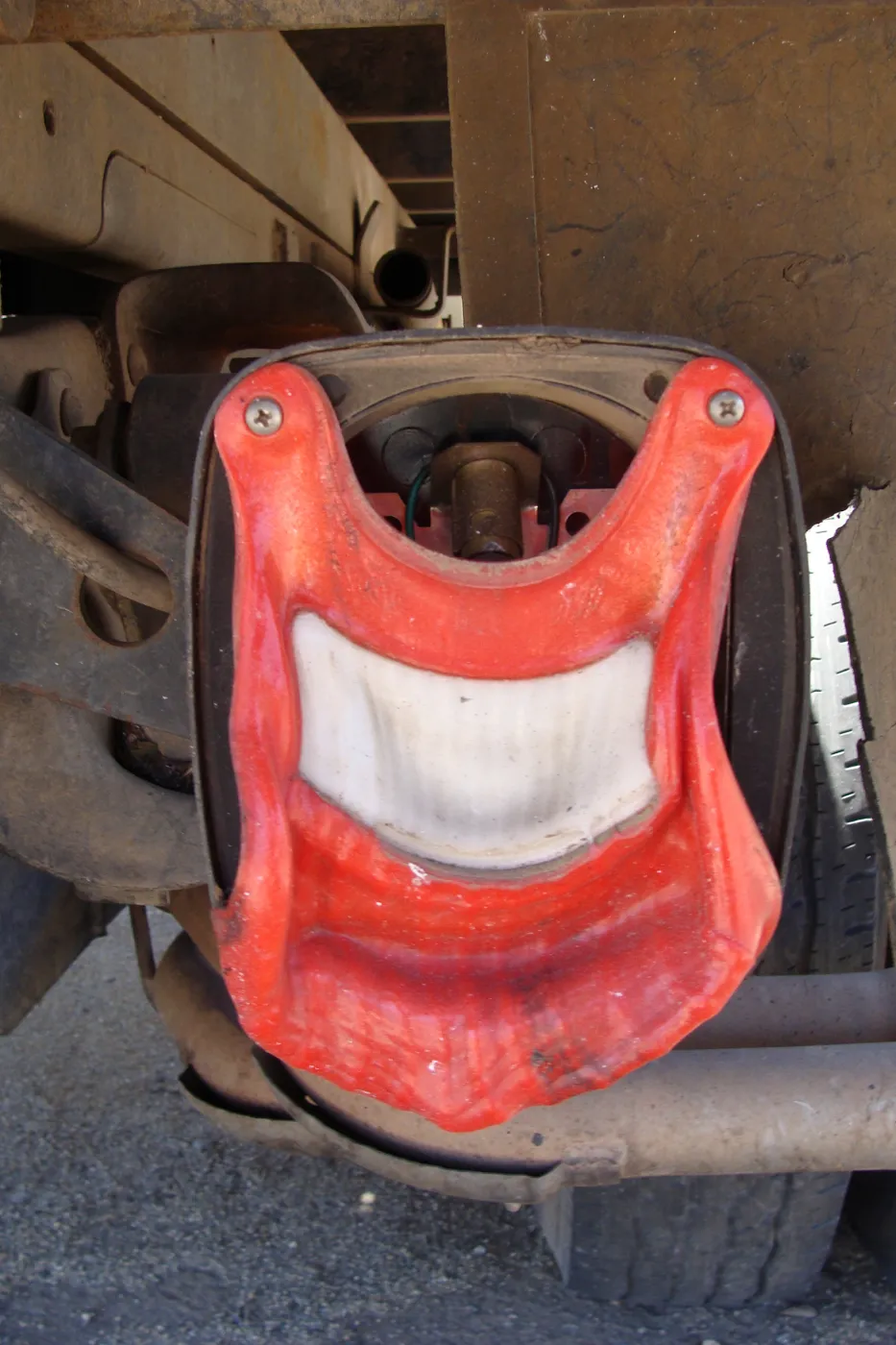 melted lamp on garden truck, after the Jesusita Fire