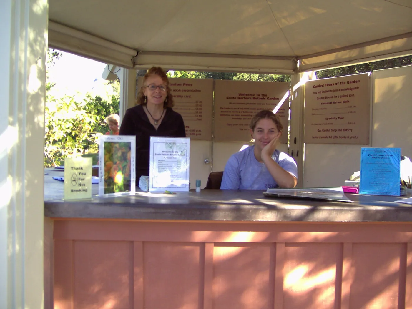 Entrance Kiosk, Fall Plant Sale, 2005 ($7 Adult entrance fee)