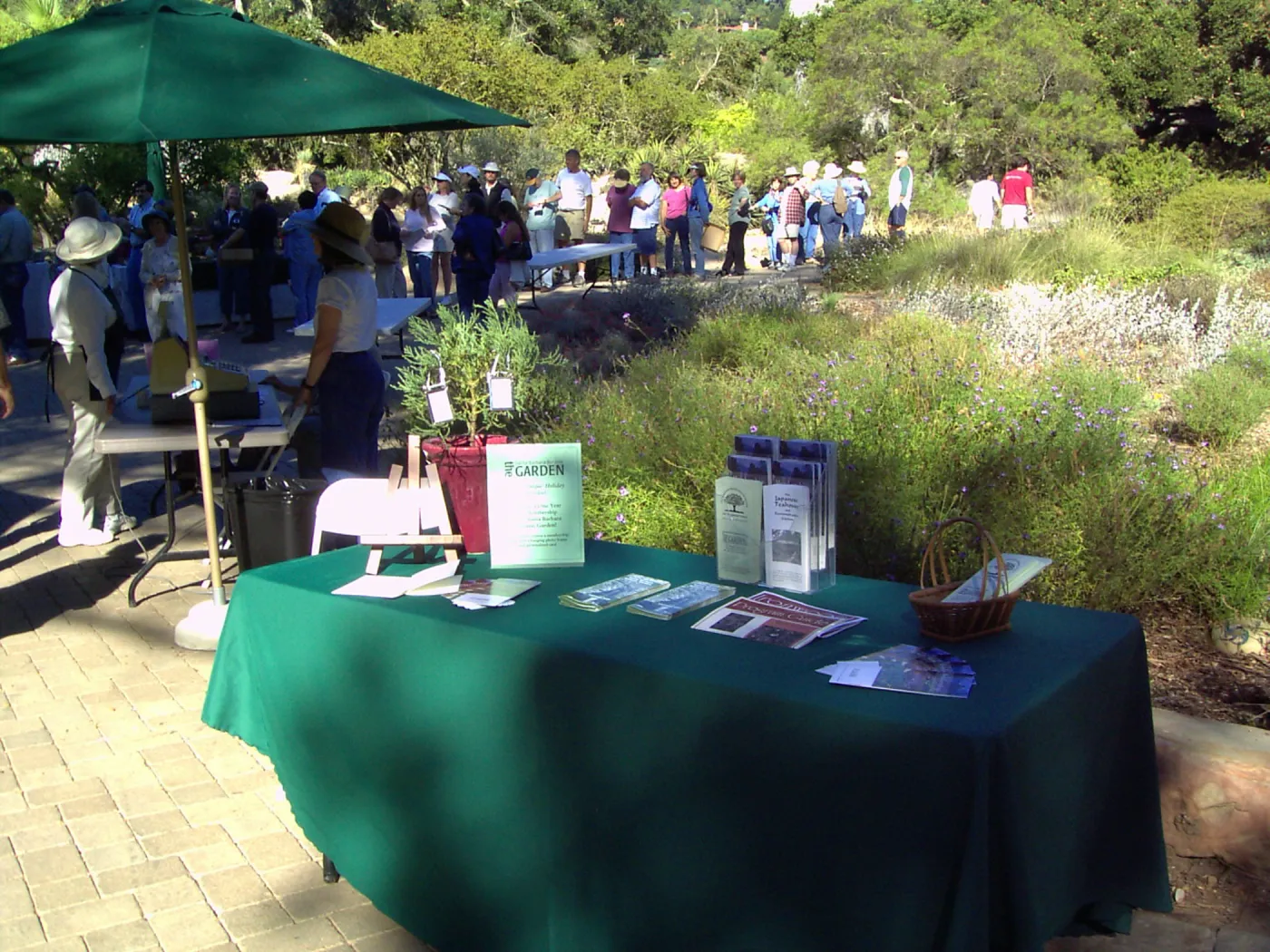 Reception table, Fall Plant Sale, 2005