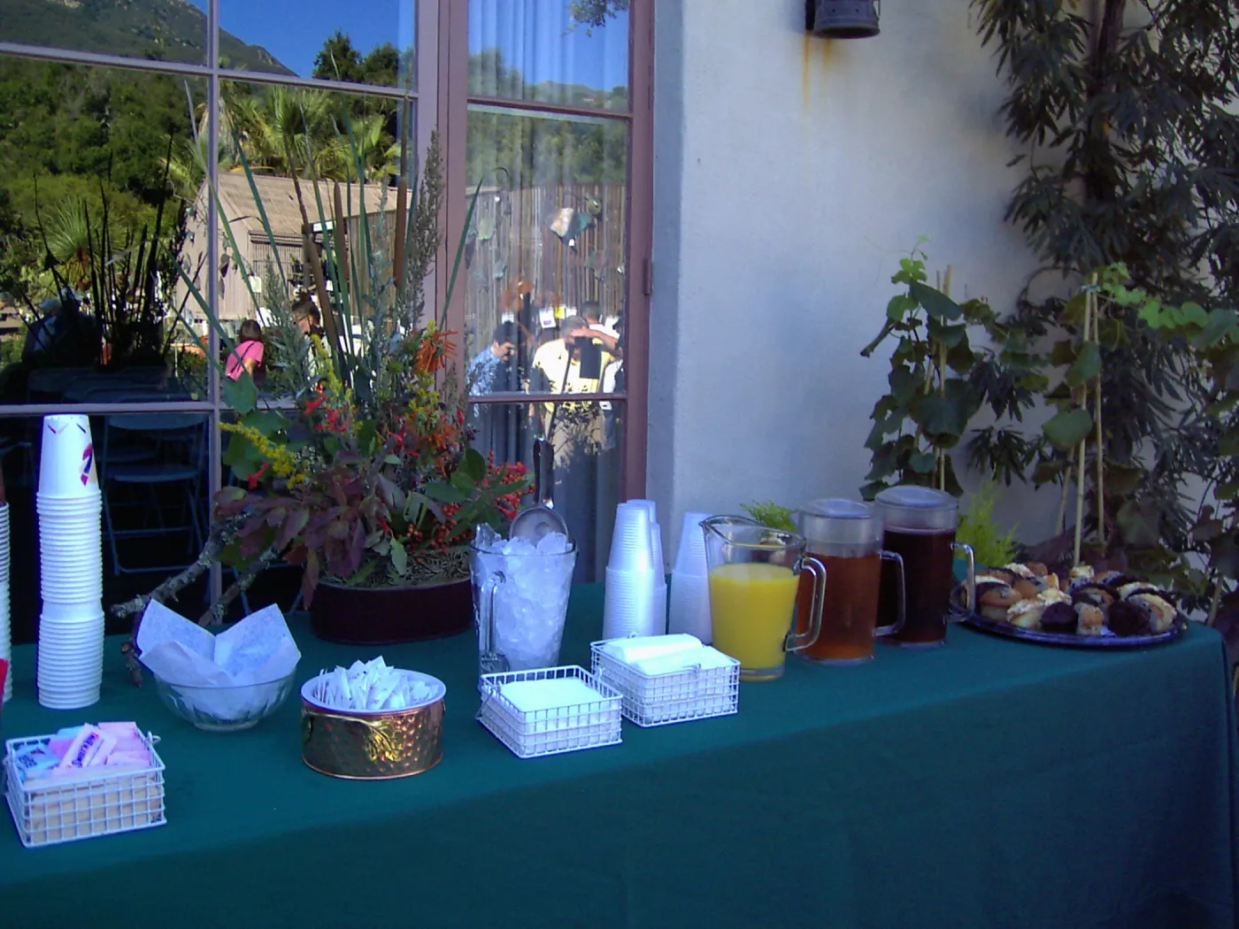 refreshment table, Fall Plant Sale, 2005