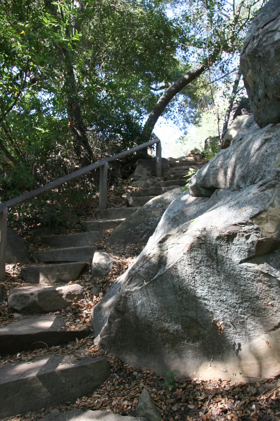 staircase to the Manzanita Section from Mission Creek