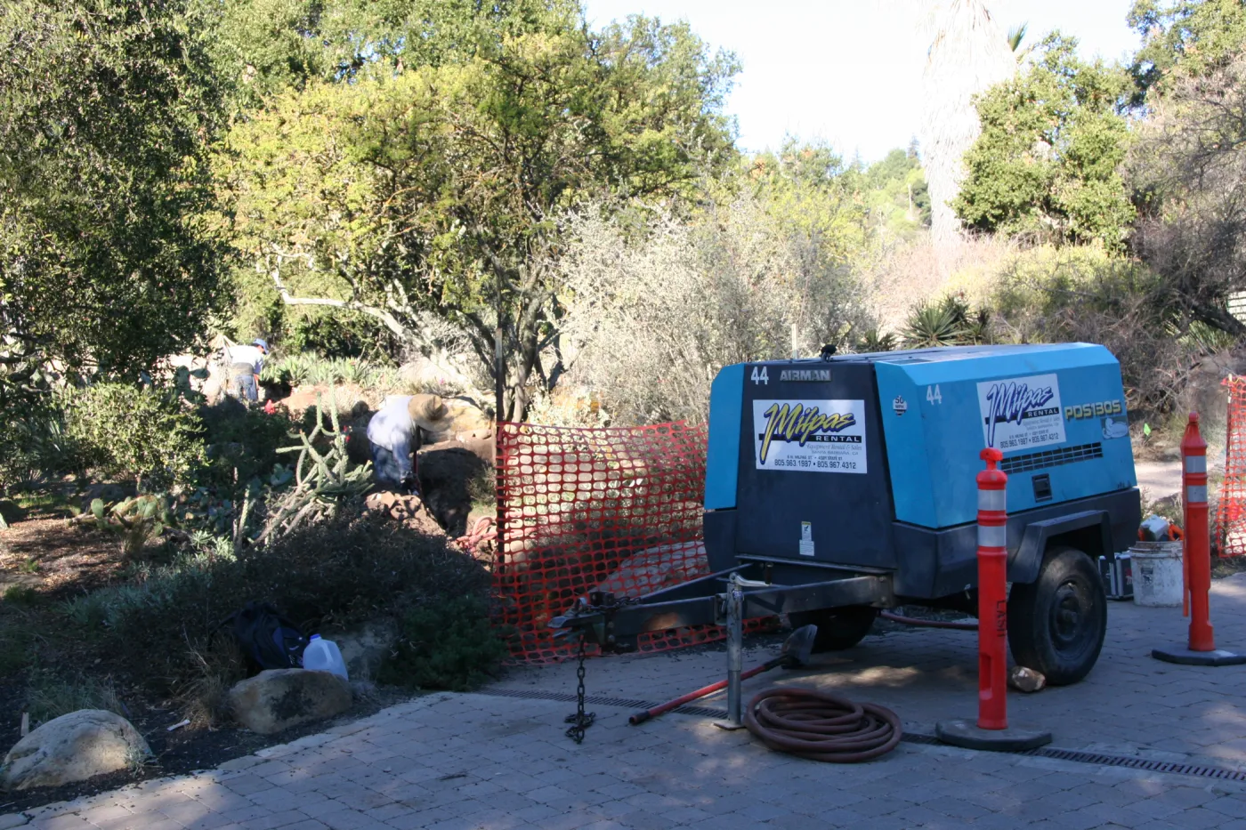 Irrigation construction in the Desert Section
