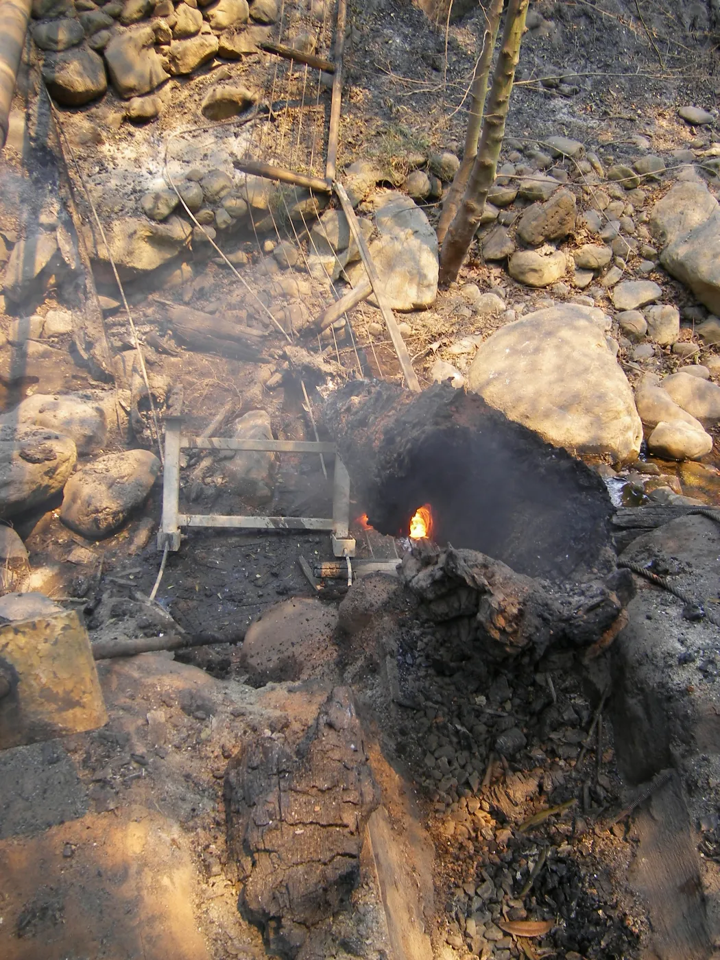 Campbell Bridge, after the Jesusita Fire, day 4, 1:53 PM
