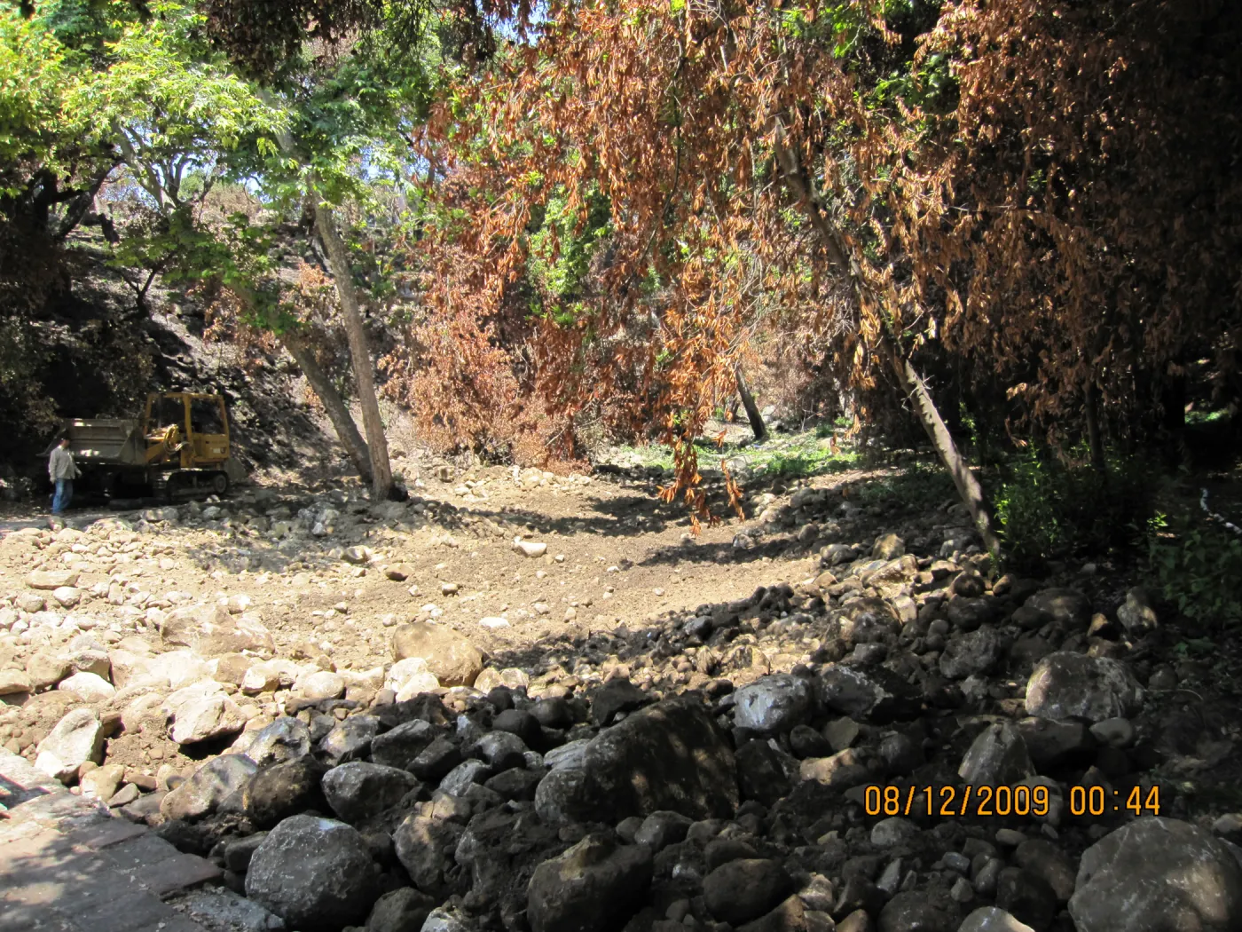 Santa Barbar County flood control, Mission Creek after the Jesusita Fire