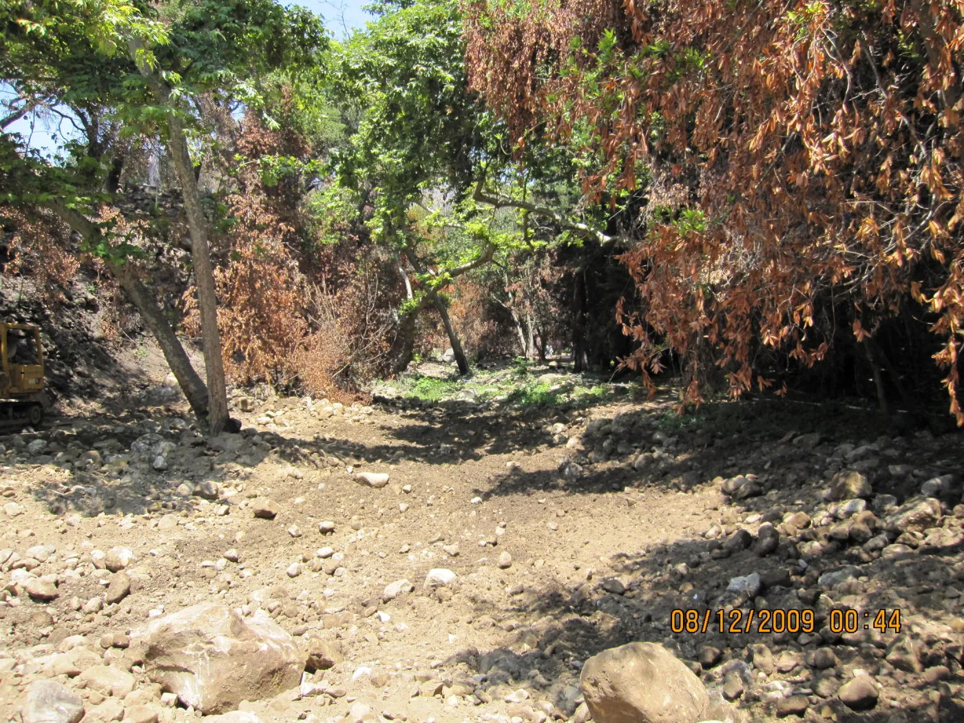 Santa Barbar County flood control, Mission Creek after the Jesusita Fire