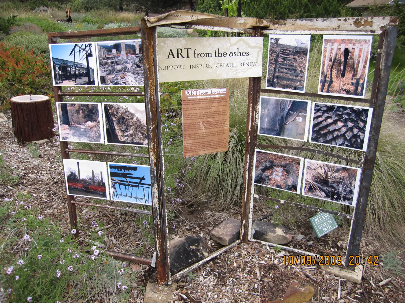 Art From Ashes art exhibit, after the Jesusita Fire