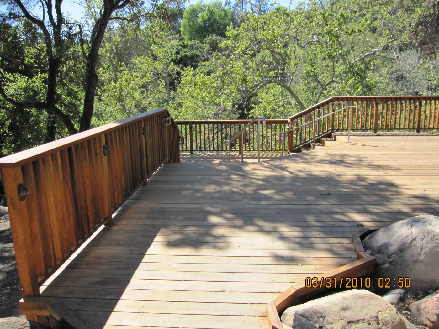 new Home Demonstration Deck, rebuilt after the Jesusita Fire
