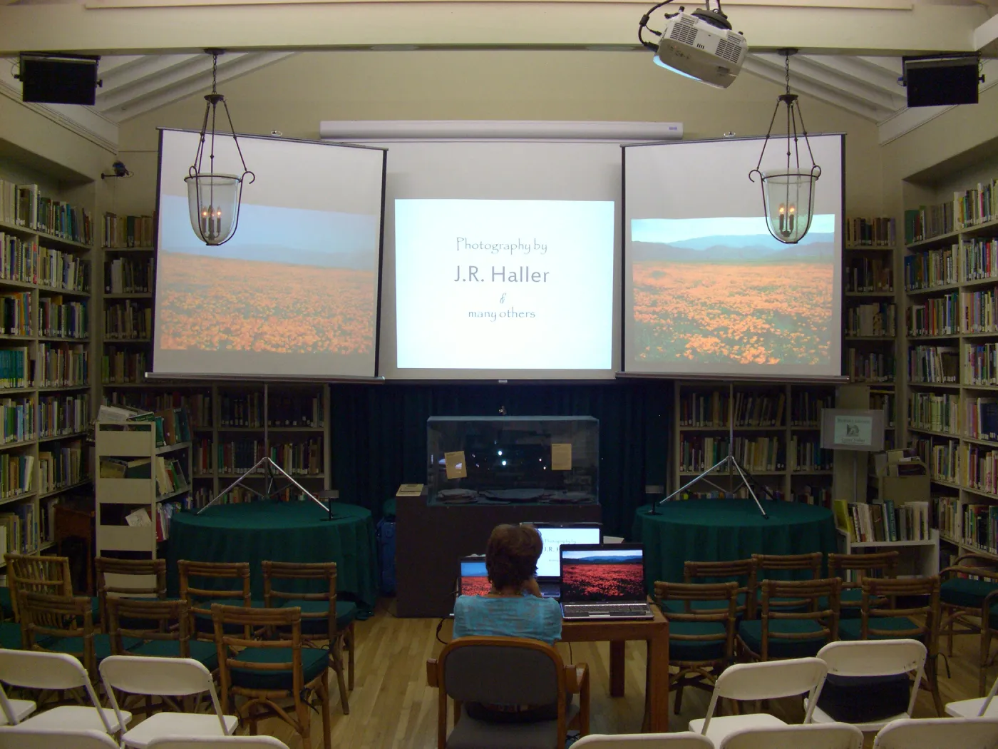 producing the J.R. Haller three screen slideshow, 2009