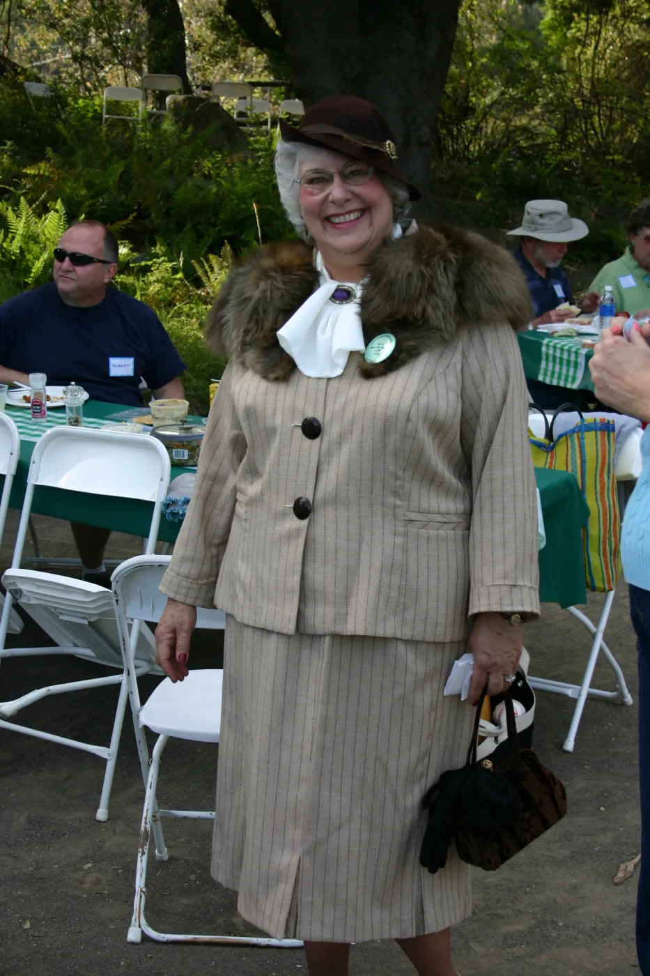 SBBG 80th Birthday Celebration, Mary Allcott (1930's costume)