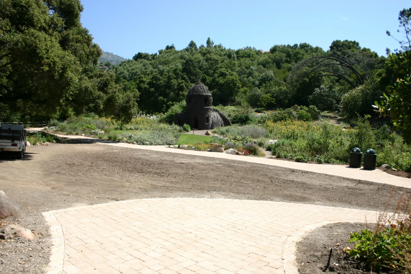 new pavered walkway along the Meadow, Toad Hall