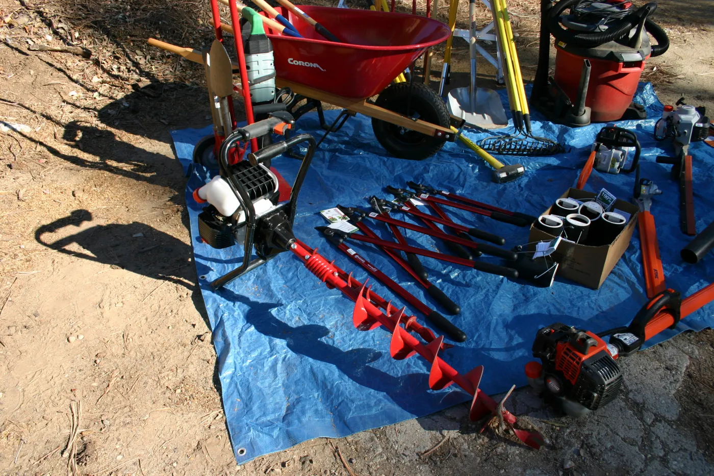 new tools for the grounds staff