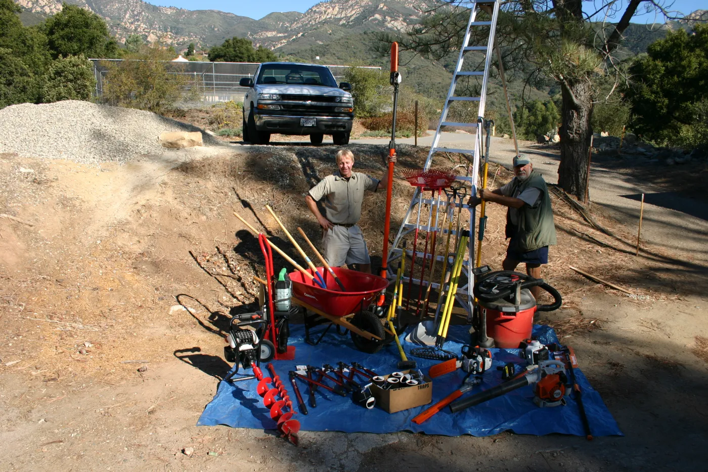 new tools for the grounds staff, Dave Kershaw and Geege Ostroff