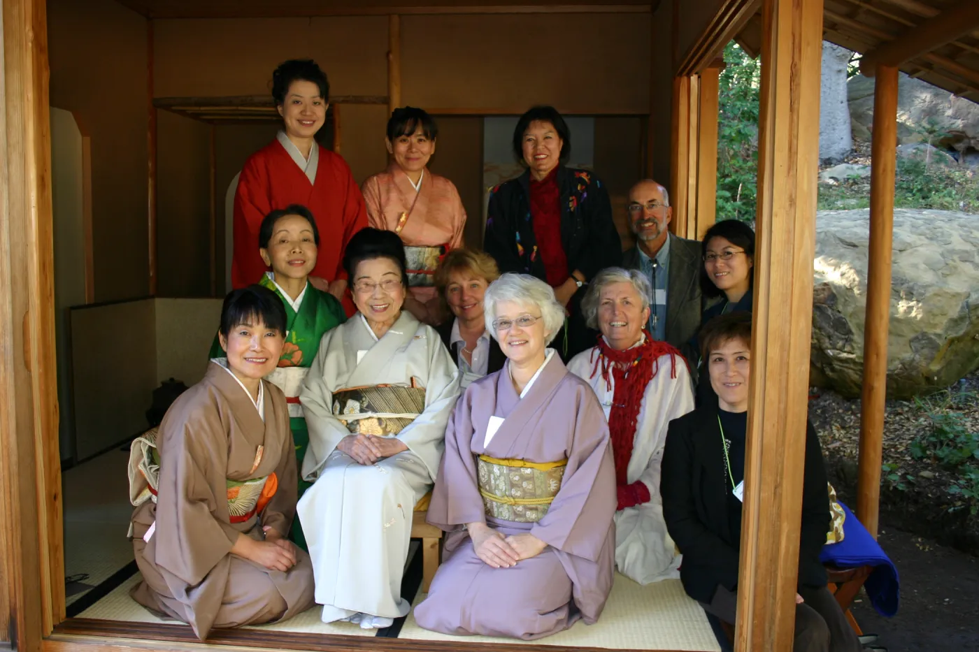 Tea Ceremony, SBBG Tea House, group photo