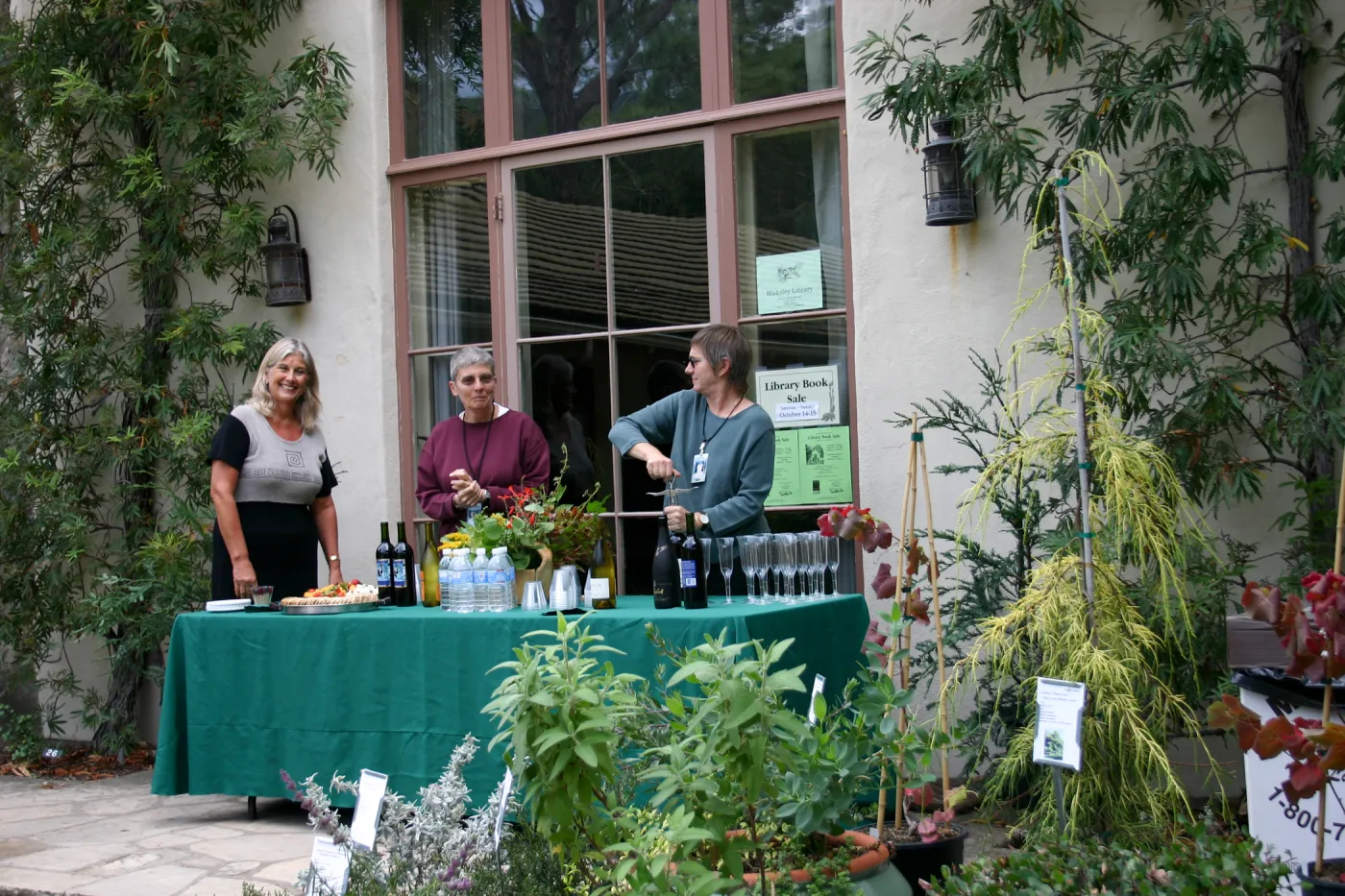Nancy Johnson, Joan Ariel and Ellen Broidy, Fall Plant Sale Pre-Sale event, 2006
