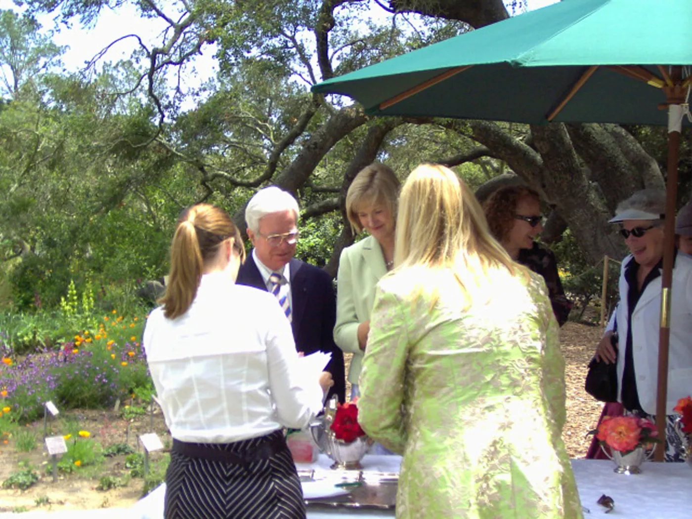 reception desk, High Tea in the Garden