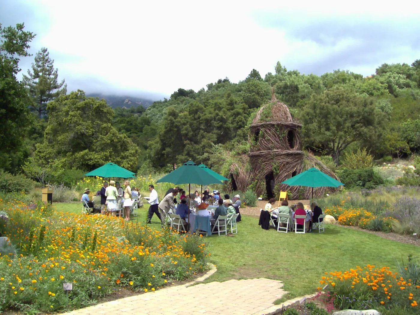 event set up in the Meadow, High Tea in the GardenHigh Tea in the Garden
