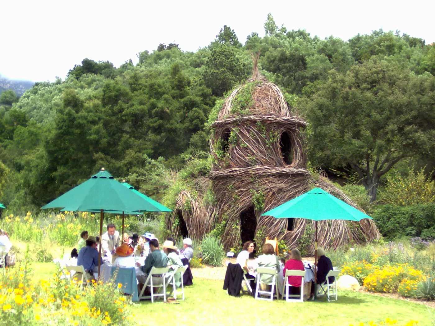 event set up in the Meadow, High Tea in the GardenHigh Tea in the Garden