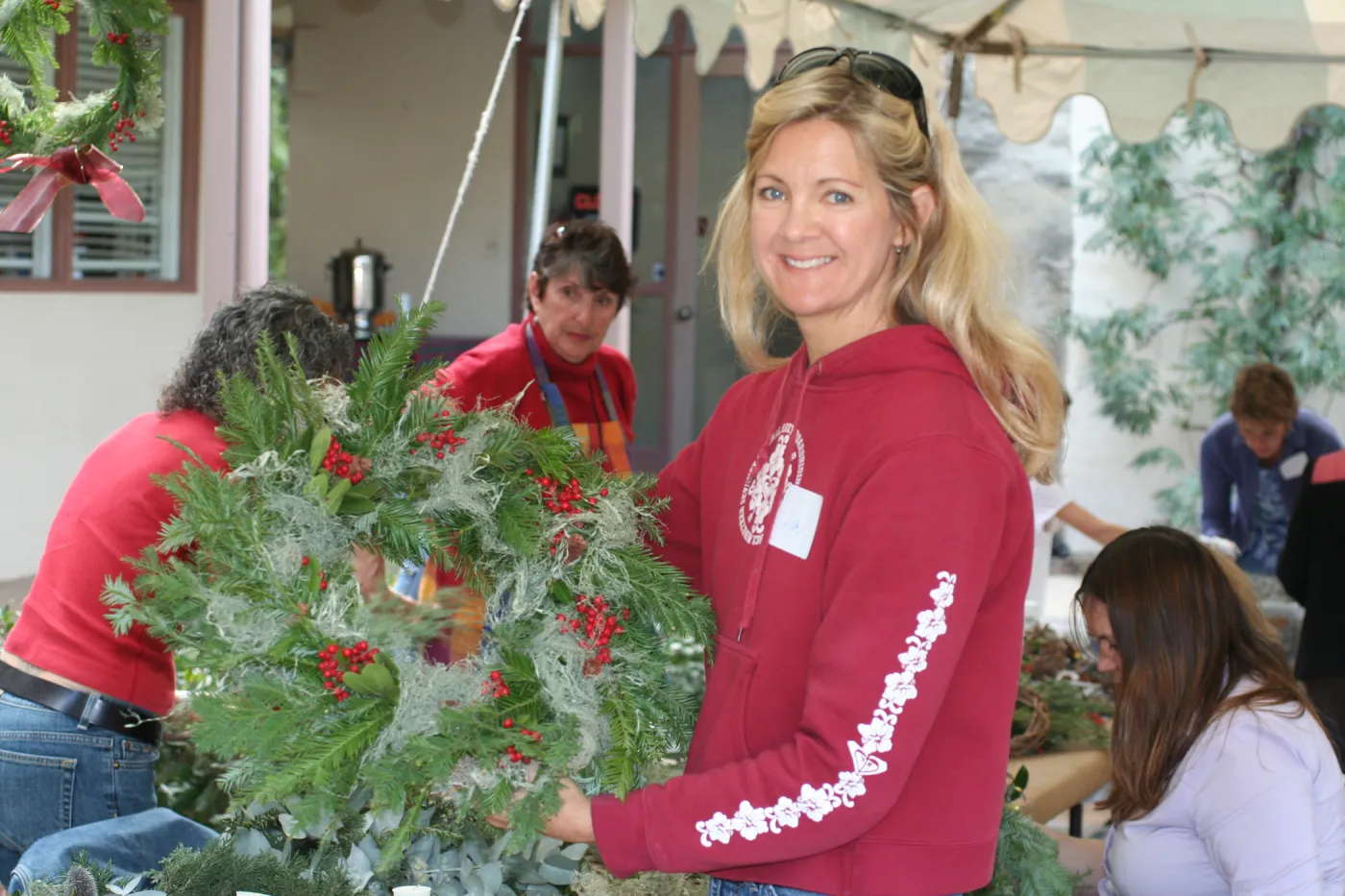 Holiday Crafts at SBBG, wreath