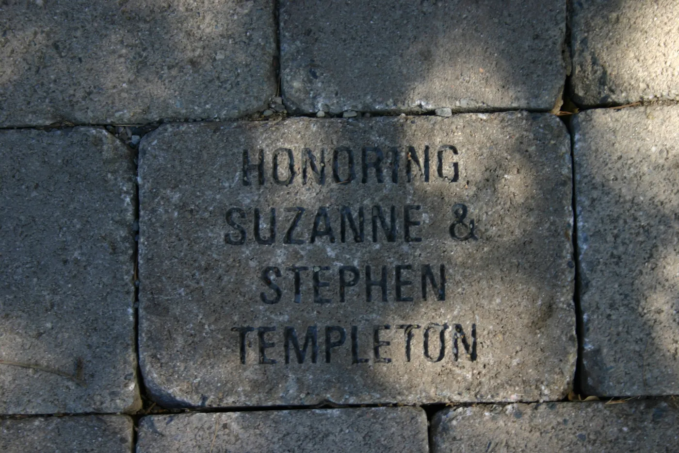 Milestone paver stones, dedication, rememberance