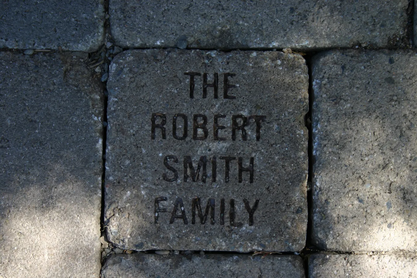 Milestone paver stones, dedication, rememberance