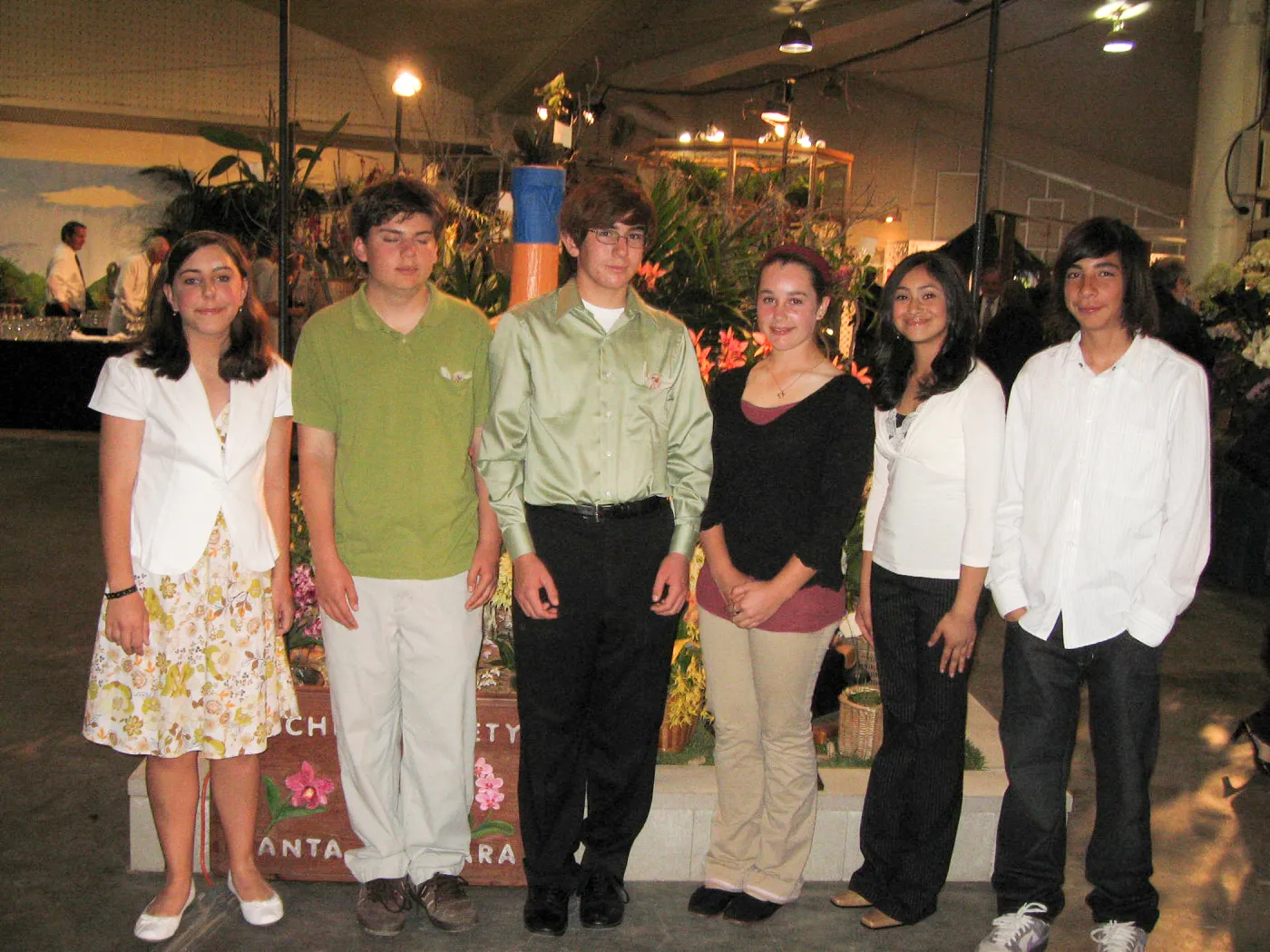 SBBG TEEN group, Orchid Show event, 2007