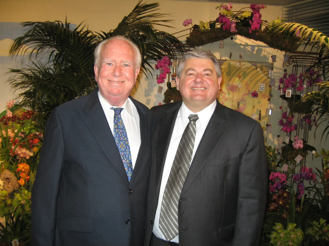Peter Raven and Ed Schneider, Orchid Show event, 2007