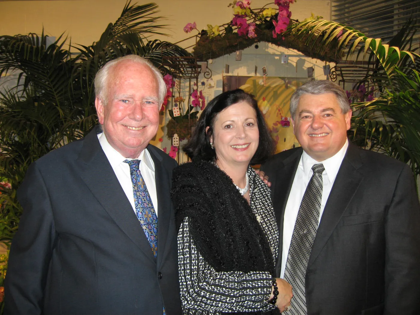 Dr. and Mrs. Peter Raven and Ed Schneider, Orchid Show event, 2007