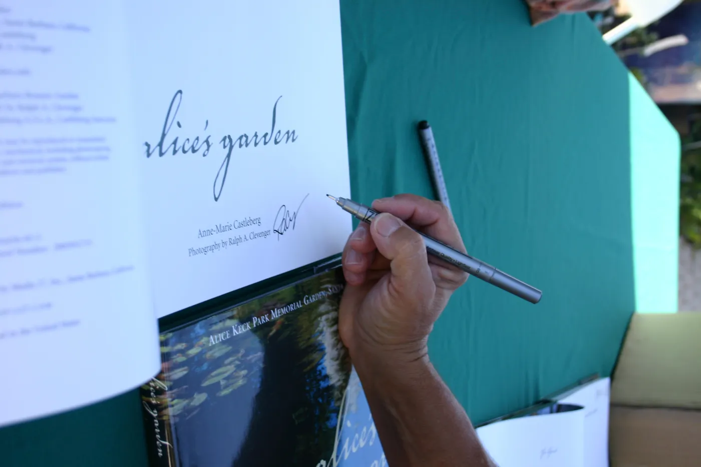Alice's Garden, book signing event at SBBG