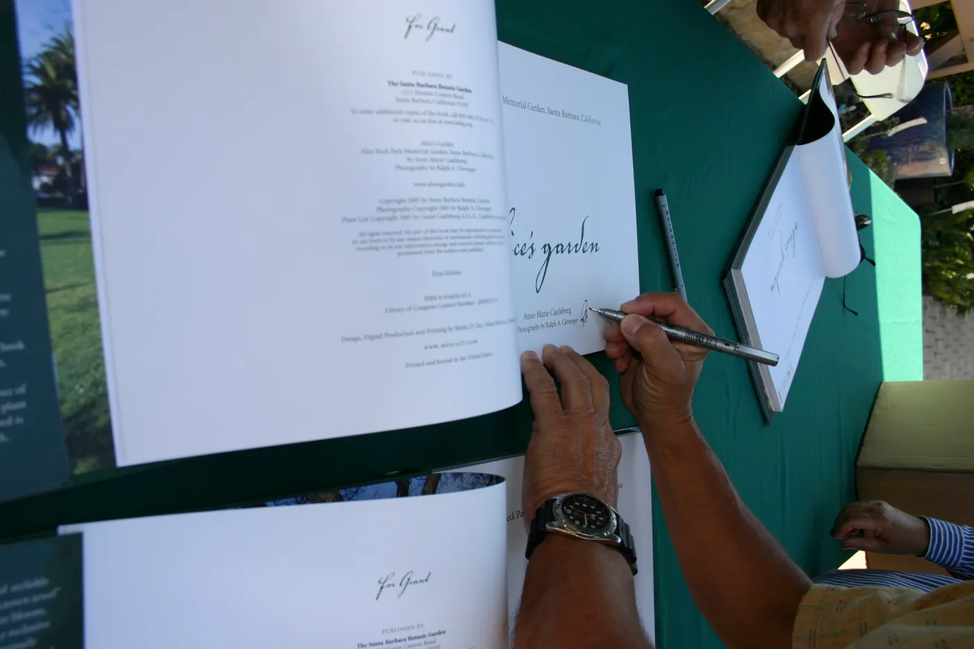 Alice's Garden, book signing event at SBBG