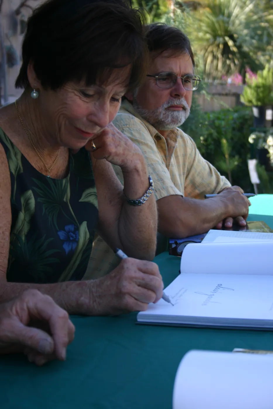 Anne-Marie Castleberg and Ralph Clevenger, Alice's Garden, book signing event at SBBG