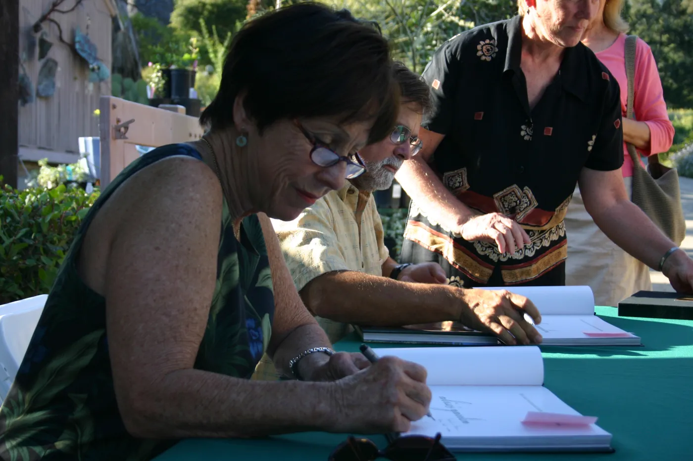 Anne-Marie Castleberg and Ralph Clevenger, Alice's Garden, book signing event at SBBG