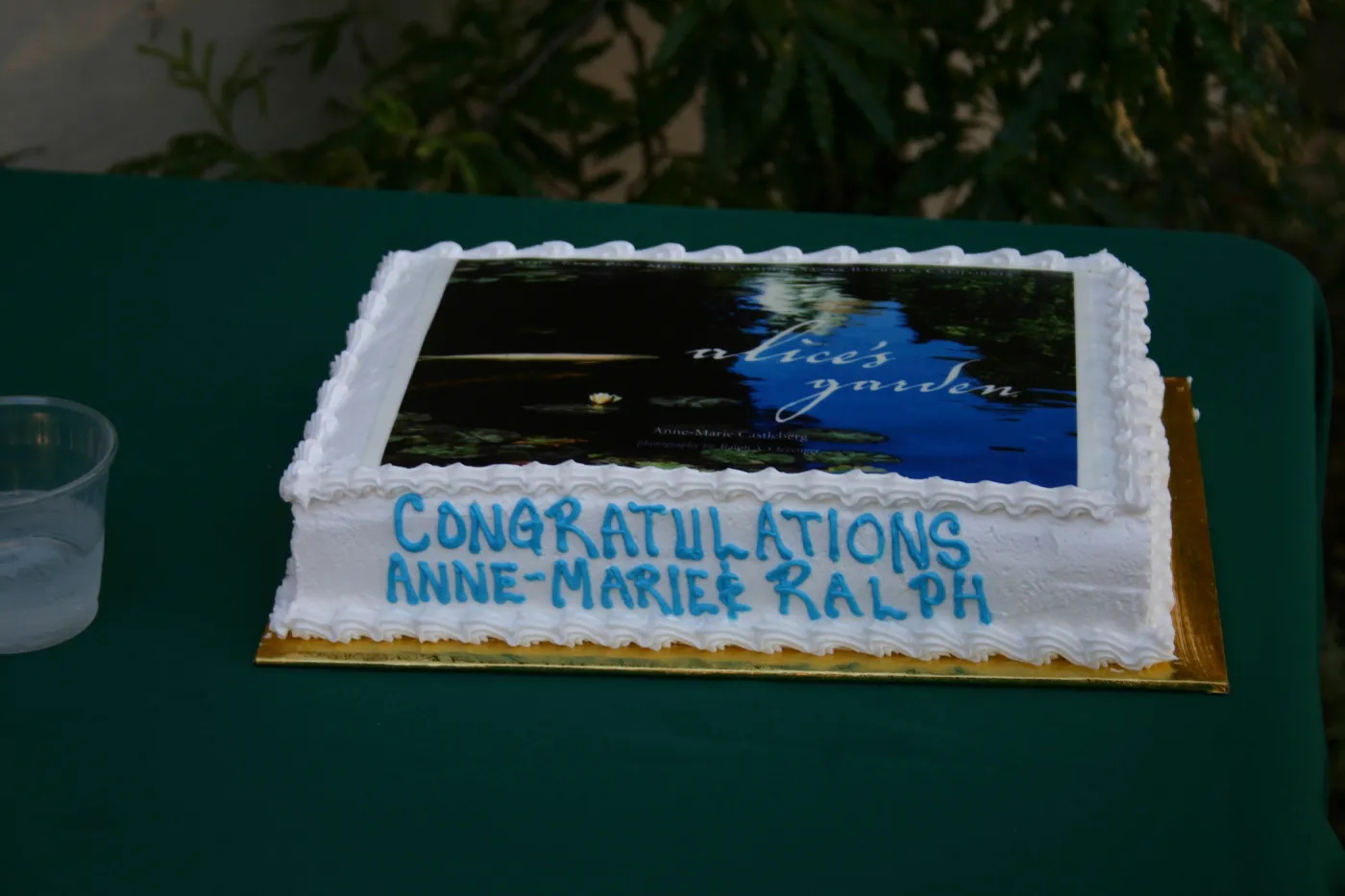 Alice's Garden, book signing event at SBBG, the cake