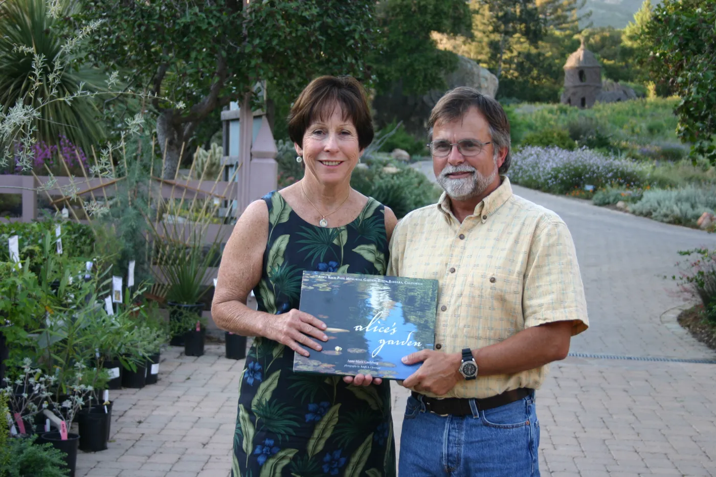 Anne-Marie Castleberg and Ralph Clevenger, Alice's Garden, book signing event at SBBG