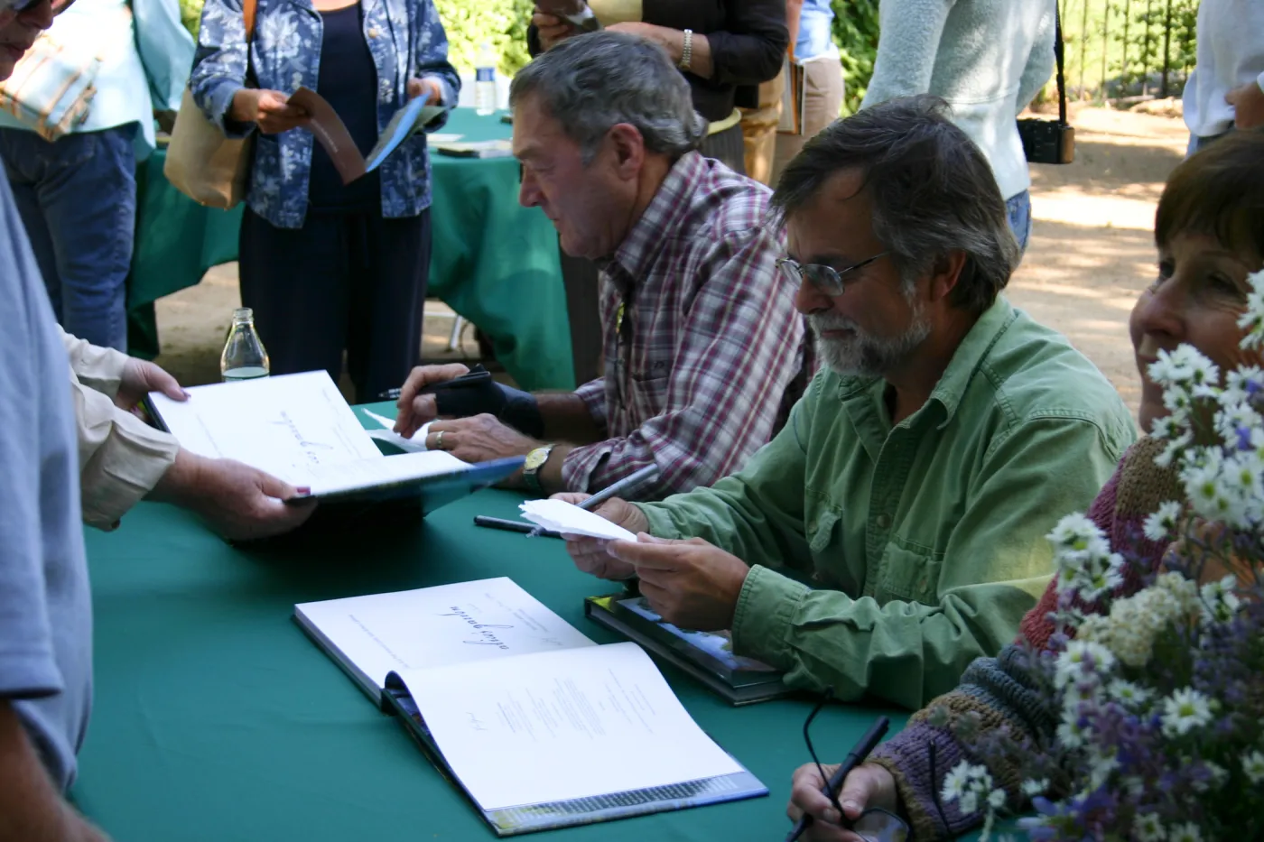 Alice's Garden, book signing at Alice Keck Park Memorial Garden