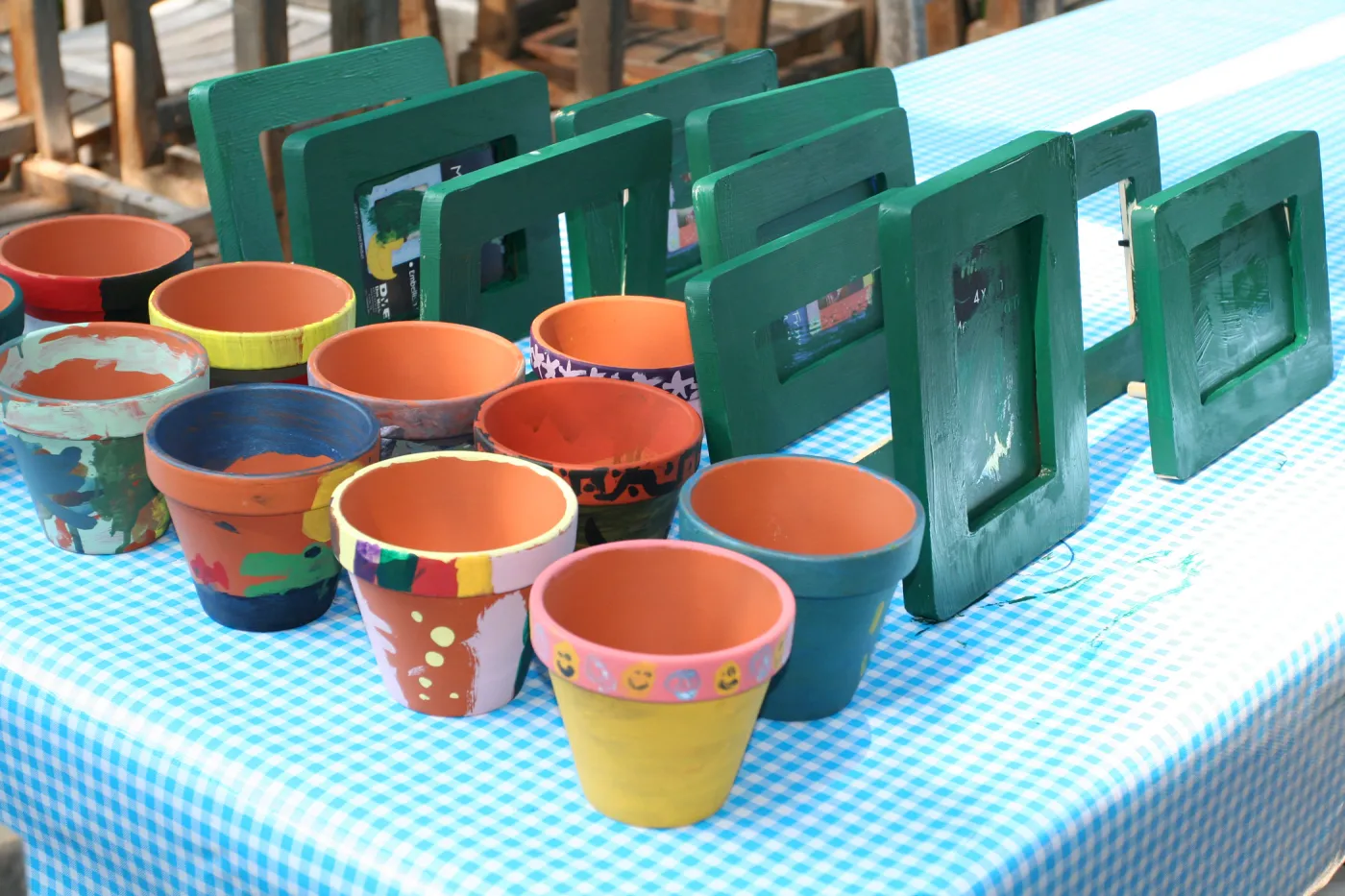 flowerpot crafts, SBBG Summer Nature Camp, 2008