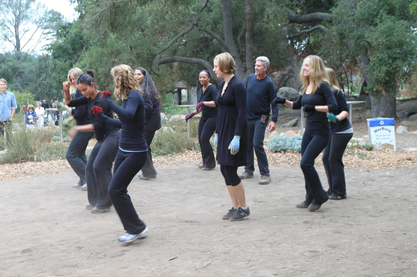 interpretive dance group, Art from the Ashes event, SBBG