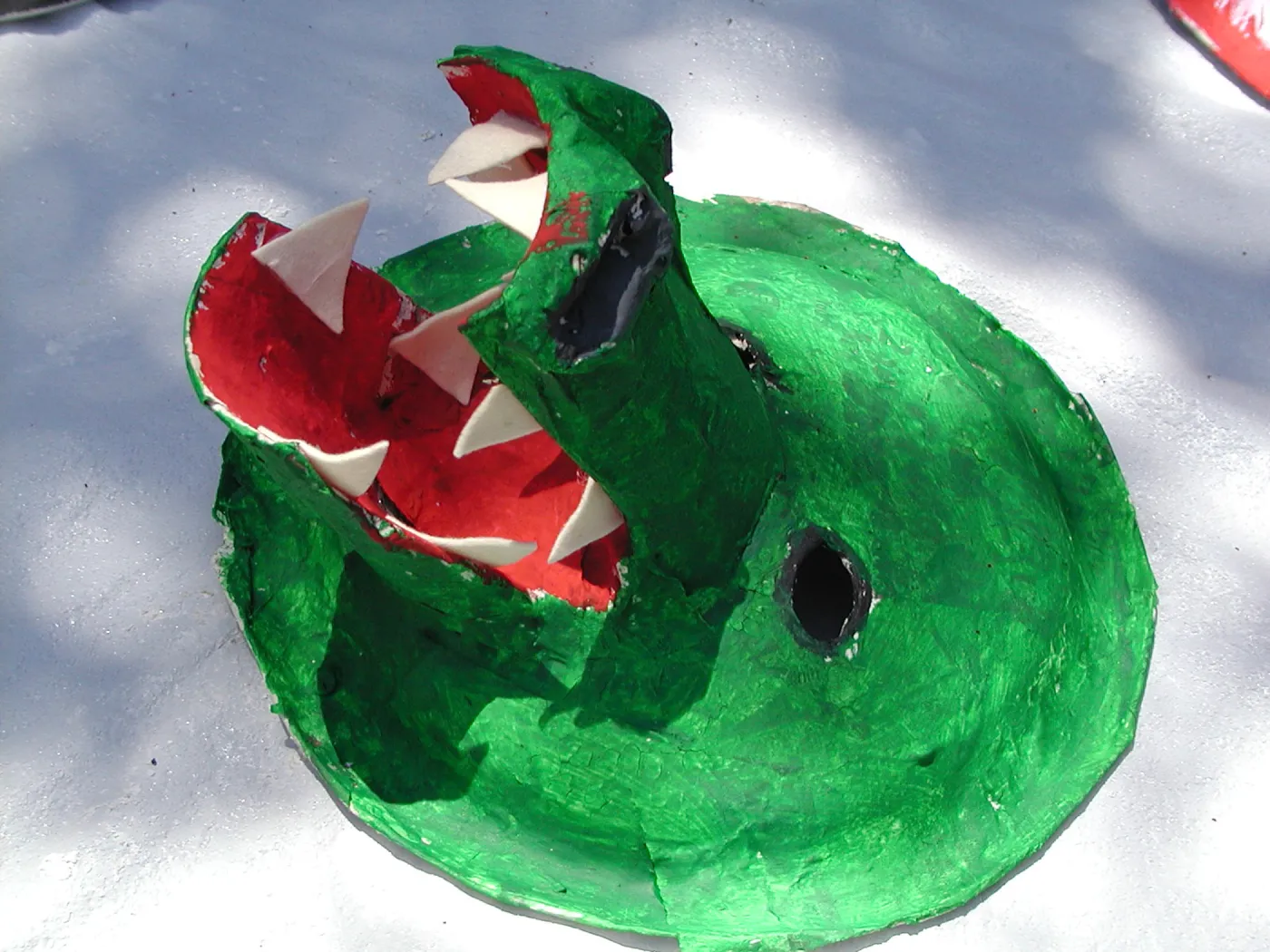 painted animal masks, SBBG Summer Nature Camp, 2002
