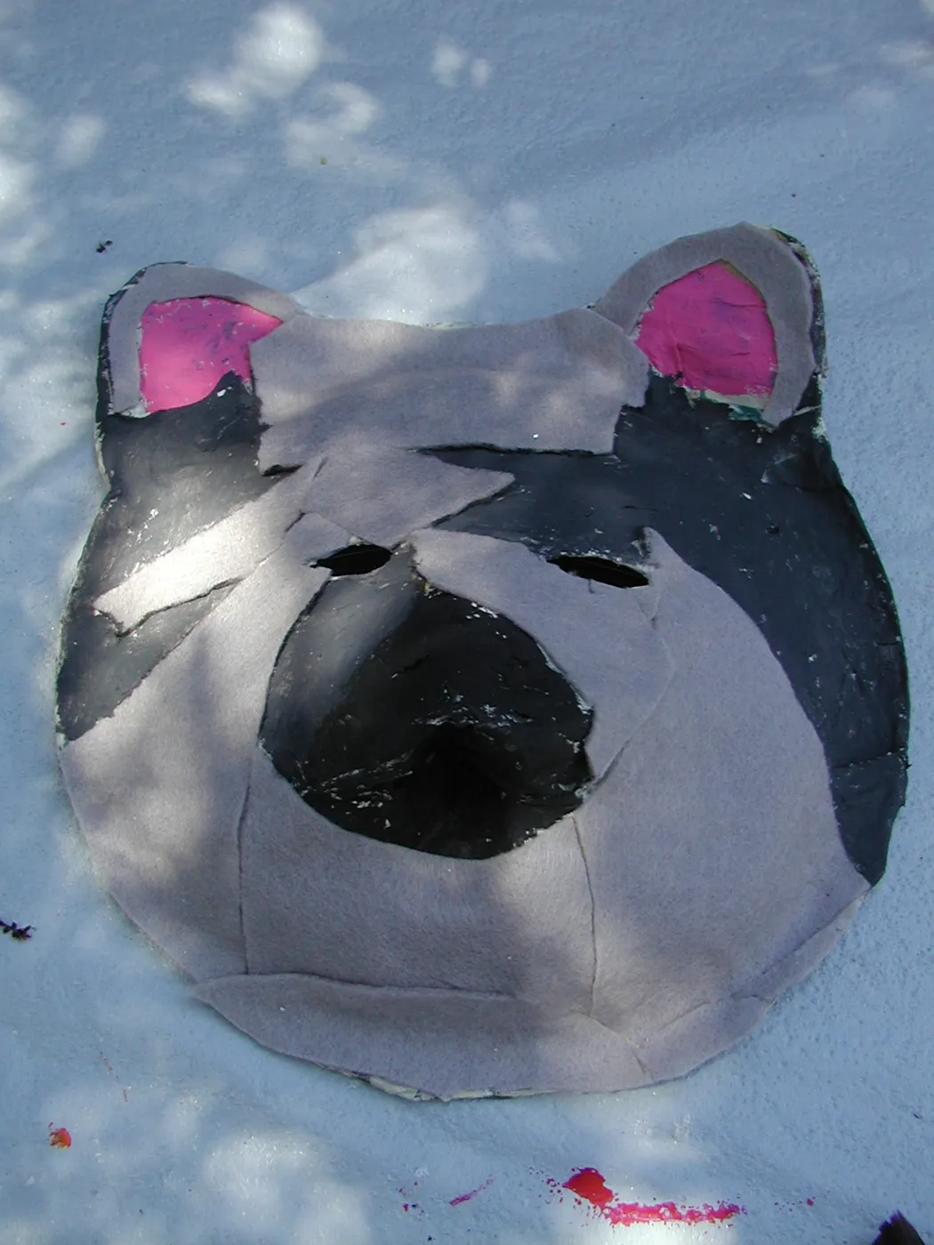 painted animal masks, SBBG Summer Nature Camp, 2002