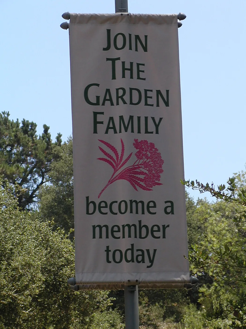 entrance banner, SBBG